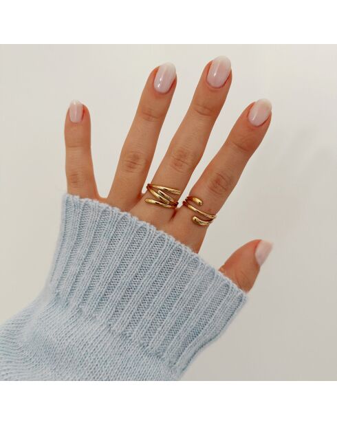 Bague Pesca dorée