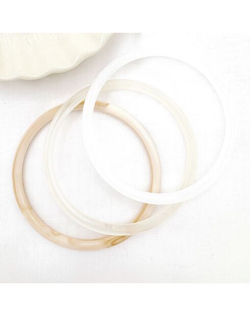 3 Bracelets Season blancs