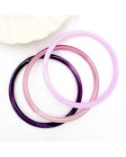 3 Bracelets Season mauve