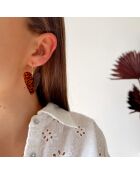 Boucles d'oreilles Shine léopard