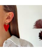 Boucles d'oreilles Shine rouges
