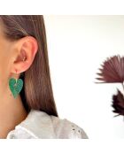 Boucles d'oreilles Sienna vertes