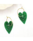 Boucles d'oreilles Sienna vertes