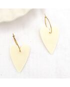 Boucles d'oreilles Shine blanches