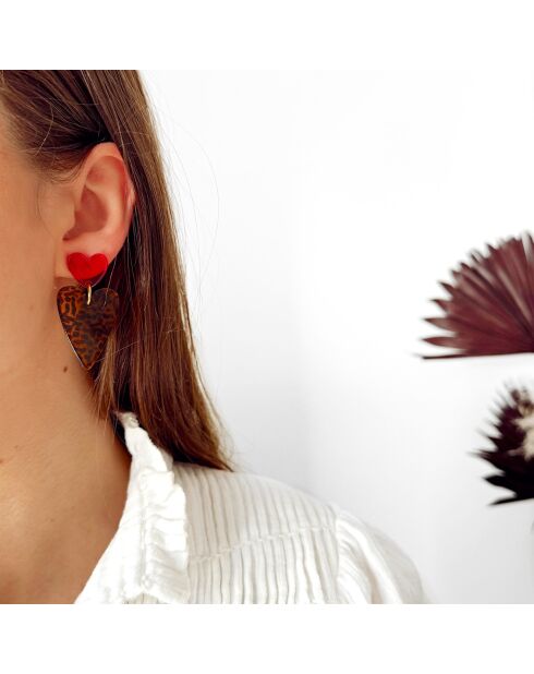 Boucles d'oreilles Vesuvia dorées