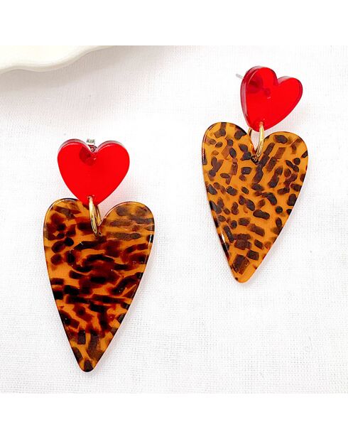 Boucles d'oreilles Vesuvia dorées