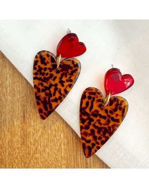 Boucles d'oreilles Vesuvia dorées