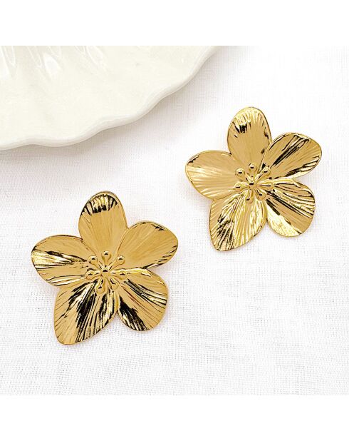 Boucles d'oreilles Romy dorées