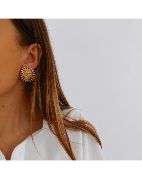 Boucles d'oreilles Eva dorées