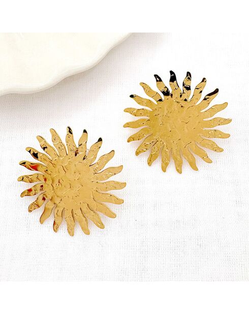 Boucles d'oreilles Eva dorées