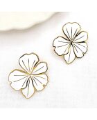 Boucles d'oreilles Nour dorées