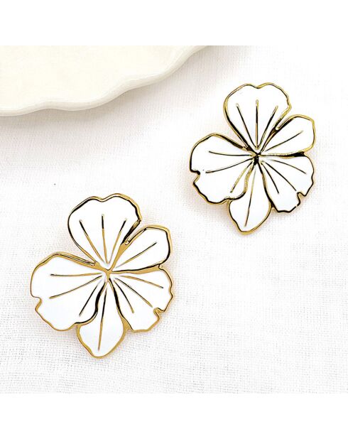 Boucles d'oreilles Nour dorées