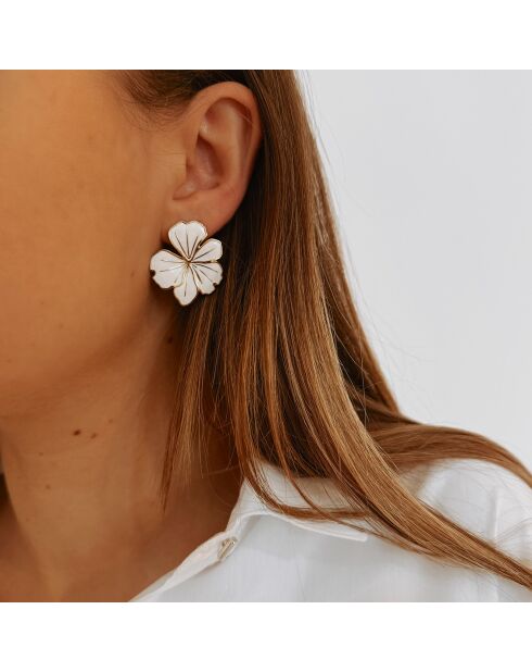 Boucles d'oreilles Nour dorées