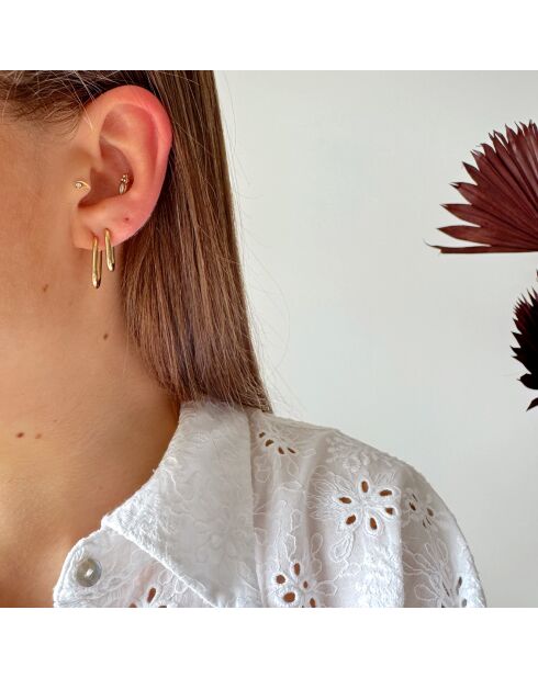 Boucles d'oreilles petites Linger dorées