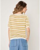 Pull manches courtes Louise vert