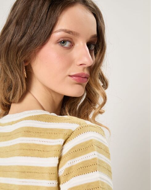 Pull manches courtes Louise vert