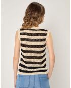 Pull sans manches Aurore noir
