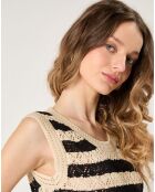 Pull sans manches Aurore noir