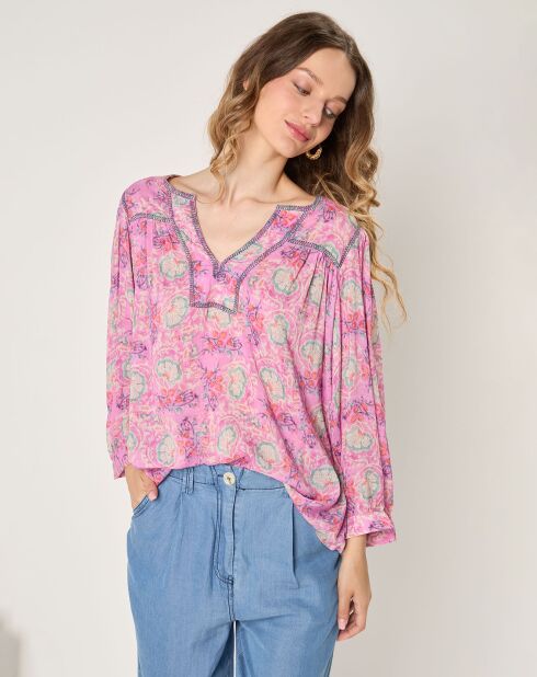 Top Paulette rose