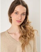 Pull en Coton & Cachemire Marina beige