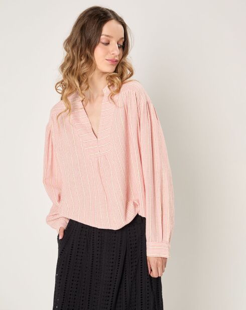 Top en Coton & Lin Alba rose