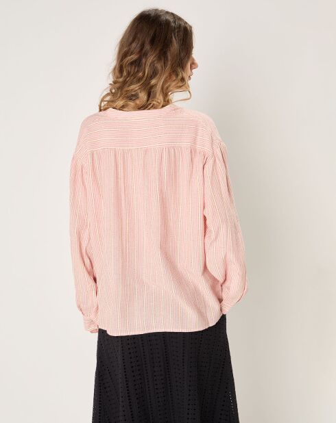 Top en Coton & Lin Alba rose