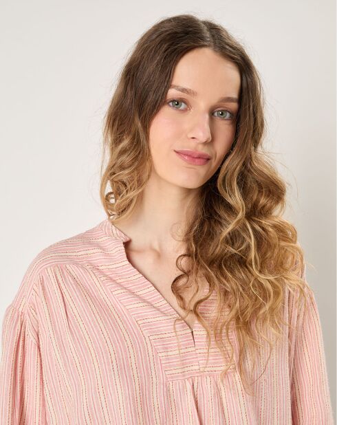 Top en Coton & Lin Alba rose