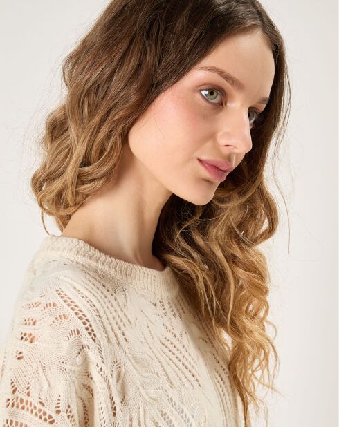 Ecru trui Pauline
