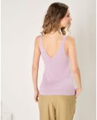 Top en Coton & Cachemire Lea violet
