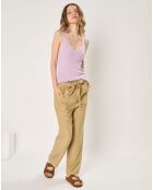 Top en Coton & Cachemire Lea violet
