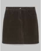 Jupe en Velours Easy marron