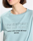 T-Shirt Imprimé bleu ciel