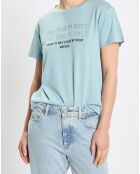 T-Shirt Imprimé bleu ciel