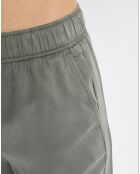 Bermuda fluide à Taille élastique kaki