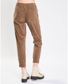 Pantalon en Velours de coton Milleraies kaki