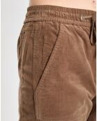 Pantalon en Velours de coton Milleraies kaki