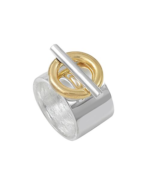 Bague Nautica en Argent bicolore