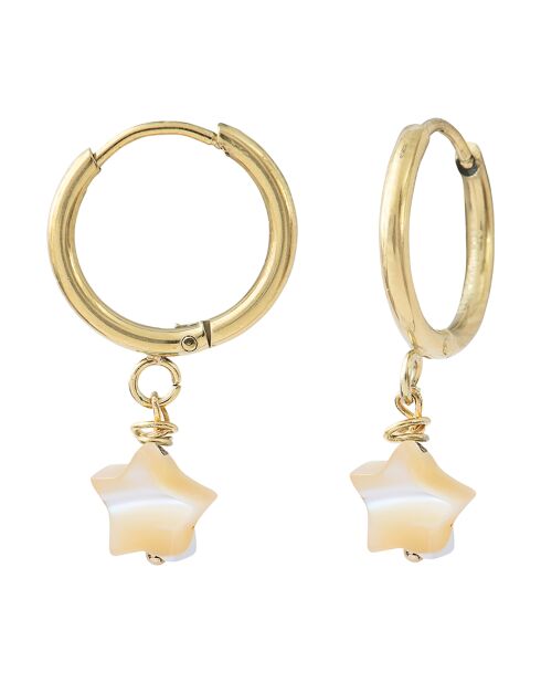 Boucles d'oreilles Myclio dorées