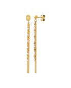 Boucles d'oreilles Myclio blanc/doré