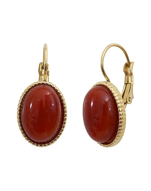 Boucles d'oreilles Myclio rouges