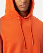 Sweat Hoody Logo Coton Organic orange