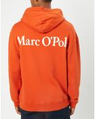 Sweat Hoody Logo Coton Organic orange