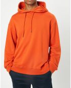 Sweat Hoody Logo Coton Organic orange