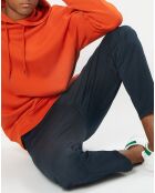 Sweat Hoody Logo Coton Organic orange