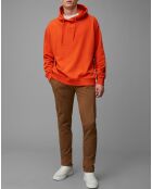 Sweat Hoody Logo Coton Organic orange