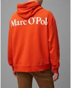 Sweat Hoody Logo Coton Organic orange