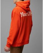 Sweat Hoody Logo Coton Organic orange