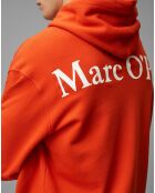 Sweat Hoody Logo Coton Organic orange