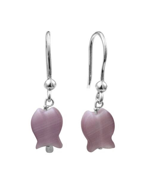 Boucles d'oreilles Intemporelles violettes