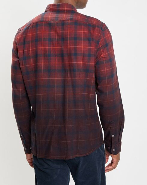 Chemise Carreaux Degradé Sl rouge/bleu